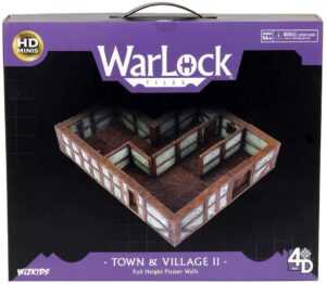 WizKids WarLock Tiles: Town & Village II - Full Height Plaster Walls