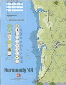 GMT Games Normandy '44 Mounted Map