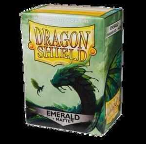 100 Dragon Shield Sleeves - Matte Emerald (English; NM)