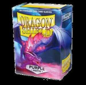 100 Dragon Shield Sleeves - Matte Purple (English; NM)