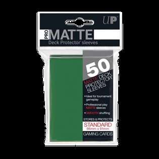 50 Ultra PRO Pro-Matte Sleeves (Green) (English; NM)