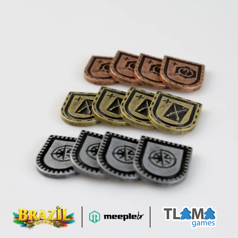 TLAMA games Brazil: Imperial - kovové žetony akcí