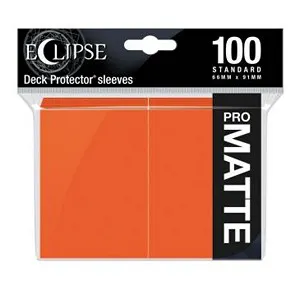100 Ultra PRO Pro-Matte Eclipse Sleeves (Pumpkin Orange) (English; NM)